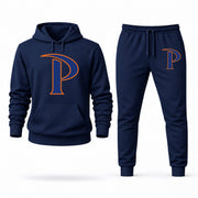 Men's Pepperdine Hoodie Joggers Set - Navy digital placement mockup