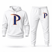 Men's Pepperdine Hoodie Joggers Set - White digital placement mockup