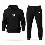 Men's Pink Floyd Hoodie Joggers Set - Black digital placement mockup