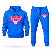 Men's Pink Panther Hoodie Joggers Set - Azure digital placement mockup