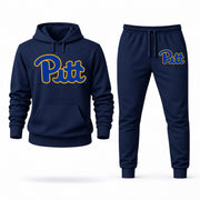 Men's Pittsburgh Hoodie Joggers Set - Navy digital placement mockup