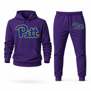 Men's Pittsburgh Hoodie Joggers Set - Purple digital placement mockup