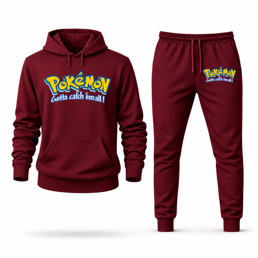 Men's Pokemon Hoodie Joggers Set