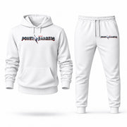 Men's Power Rangers Hoodie Joggers Set - White digital placement mockup