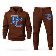 Men's Presbyterian Hoodie Joggers Set - Brown digital placement mockup