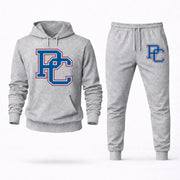 Men's Presbyterian Hoodie Joggers Set - Grey digital placement mockup