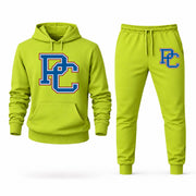 Men's Presbyterian Hoodie Joggers Set - Lime Green digital placement mockup