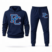 Men's Presbyterian Hoodie Joggers Set - Navy digital placement mockup
