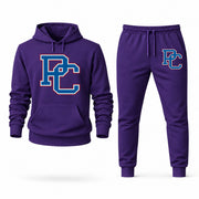 Men's Presbyterian Hoodie Joggers Set - Purple digital placement mockup