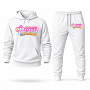 Men's Princess Peach Hoodie Joggers Set - White digital placement mockup