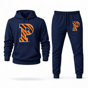 Men's Princeton Hoodie Joggers Set - Navy digital placement mockup