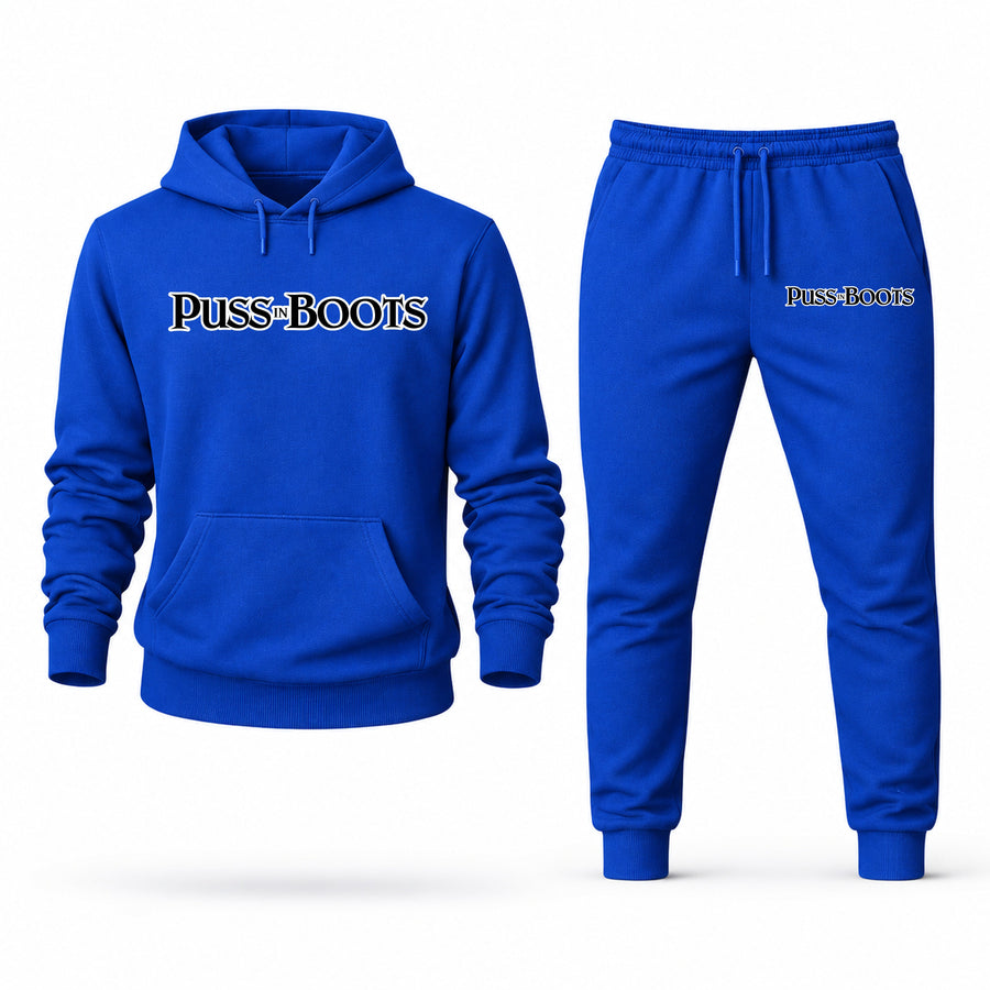 Men's Puss in Boots Hoodie Joggers Set
