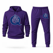 Men's Queens (NC) Hoodie Joggers Set - Purple digital placement mockup