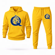 Men's Queens (NC) Hoodie Joggers Set - Yellow digital placement mockup
