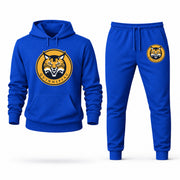 Men's Quinnipiac Hoodie Joggers Set - Blue digital placement mockup
