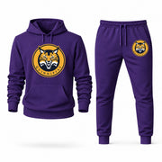 Men's Quinnipiac Hoodie Joggers Set - Purple digital placement mockup