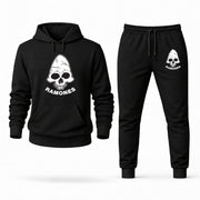 Men's Ramones Hoodie Joggers Set - Black digital placement mockup