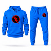 Men's Reverse-Flash Hoodie Joggers Set - Azure digital placement mockup