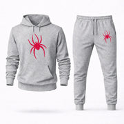 Men's Richmond Hoodie Joggers Set - Grey digital placement mockup