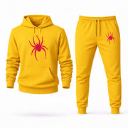 Men's Richmond Hoodie Joggers Set - Yellow digital placement mockup