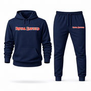 Men's Royal Enfield Hoodie Joggers Set - Navy digital placement mockup