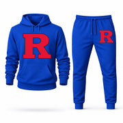 Men's Rutgers Hoodie Joggers Set - Blue digital placement mockup