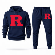 Men's Rutgers Hoodie Joggers Set - Navy digital placement mockup