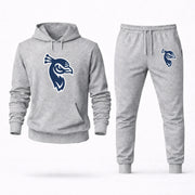Men's Saint Peter's Hoodie Joggers Set - Grey digital placement mockup