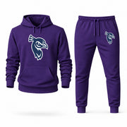 Men's Saint Peter's Hoodie Joggers Set - Purple digital placement mockup