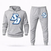 Men's San Diego Hoodie Joggers Set - Grey digital placement mockup