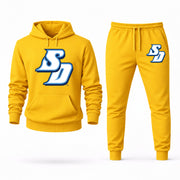 Men's San Diego Hoodie Joggers Set - Yellow digital placement mockup