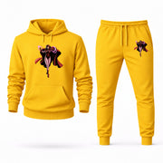 Men's Scarlet Witch Hoodie Joggers Set - Yellow digital placement mockup