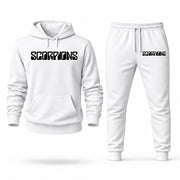 Men's Scorpions Hoodie Joggers Set - White digital placement mockup