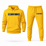 Men's Scorpions Hoodie Joggers Set - Yellow digital placement mockup