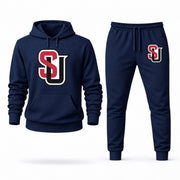 Men's Seattle U Hoodie Joggers Set - Navy digital placement mockup
