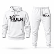 Men's She-Hulk Hoodie Joggers Set - White digital placement mockup
