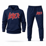 Men's Slayer Hoodie Joggers Set - Navy digital placement mockup