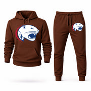 Men's South Alabama Hoodie Joggers Set - Brown digital placement mockup