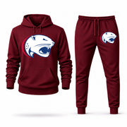 Men's South Alabama Hoodie Joggers Set - Burgundy digital placement mockup
