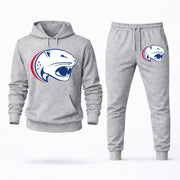 Men's South Alabama Hoodie Joggers Set - Grey digital placement mockup