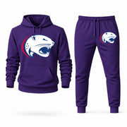 Men's South Alabama Hoodie Joggers Set - Purple digital placement mockup