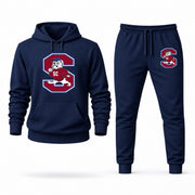 Men's South Carolina State Hoodie Joggers Set - Navy digital placement mockup