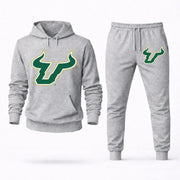 Men's South Florida Hoodie Joggers Set - Grey digital placement mockup