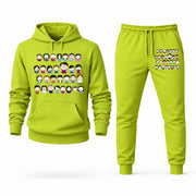 Men's South Park Hoodie Joggers Set - Lime Green digital placement mockup