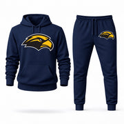 Men's Southern Miss Hoodie Joggers Set - Navy digital placement mockup