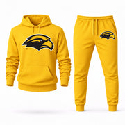 Men's Southern Miss Hoodie Joggers Set - Yellow digital placement mockup