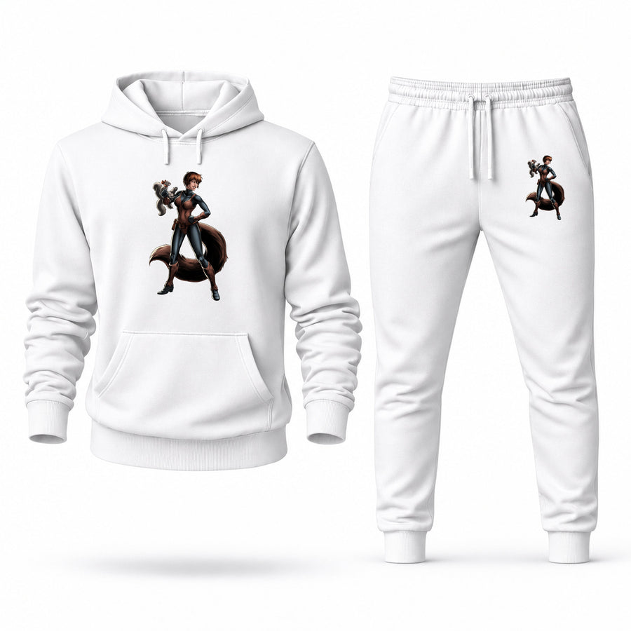 Men's Squirrel Girl Hoodie Joggers Set