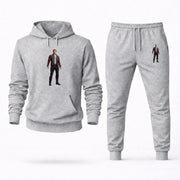 Men's Star-Lord Hoodie Joggers Set - Grey digital placement mockup