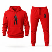 Men's Star-Lord Hoodie Joggers Set - Red digital placement mockup