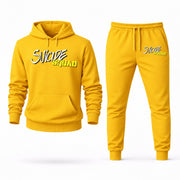 Men's Suicide Squad Hoodie Joggers Set - Yellow digital placement mockup